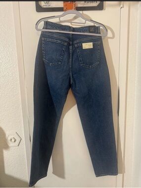 Current/Elliott Dark Blue Straight Leg Jeans